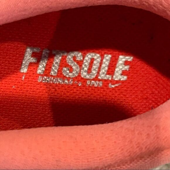 Nike Flex Y2K Running Shoes - Coral Lava Glow/Metallic Silver/Bright Crimson 7 - Picture 6 of 13